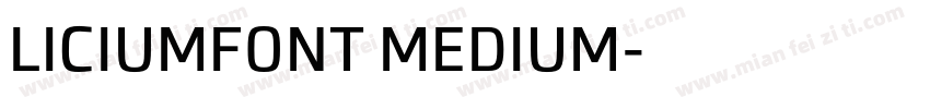 LICIUMFONT MEDIUM字体转换